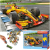 CASTORLAND Puzzle układanka 60 elementów Racing Bolide on Track - Samochód wyścigowy 5+