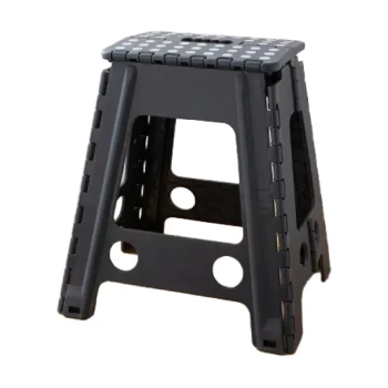 Stołek taboret składany antypoślizgowy 39cm ciemny szary