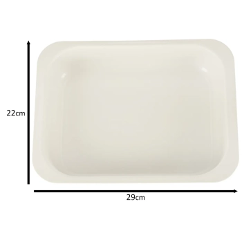 Blacha do pieczenia tortownica forma do ciast wypieków tłoczona 29cm x 22cm x 6cm brązowa