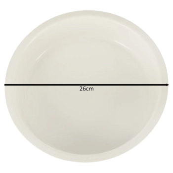 Blacha do pieczenia tortownica forma okrągła do tortów tart guiche 26cm brązowa