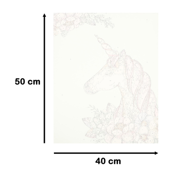 Malowanie po numerach obraz 50x40cm jednorożec