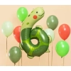 Balon foliowy urodzinowy cyfra "6" - Żółw 57x86 cm