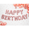 Balon foliowy dekoracja urodzinowa Happy Birthday różowe złoto 340cm x 35cm