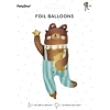 Balon foliowy Miś 55cm x 90cm