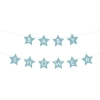 Baner napis na baby shower gwiazdki jasnoniebieskie 290cm x 16,5cm