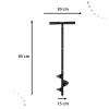 Świder wiertło do ziemi sadzarka ogrodowa do sadzenia roślin kopania przesadzania85x15cm
