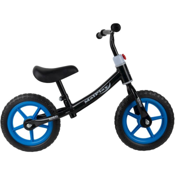 Rowerek biegowy rower dziecięcy czarno-niebieski