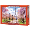 CASTORLAND Puzzle układanka 1000 elementów Romantic Walk In Paris Romantyczny spacer w Paryżu 68x47cm