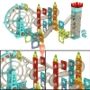 Klocki magnetyczne magnetic sticks marble tor kulkowy z dźwiękiem muzyką grający 118 elementów