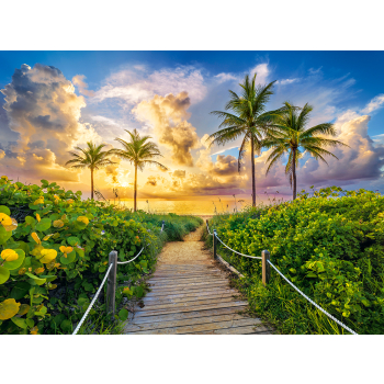 CASTORLAND Puzzle układanka 3000 elementów Colorful Sunrise in Miami, USA - Wschód Słońca w Miami 92x68cm