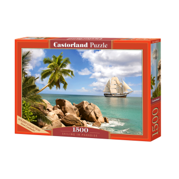 CASTORLAND Puzzle układanka 1500 elementów Sailing in Paradise - Żeglowanie w raju 68x47cm
