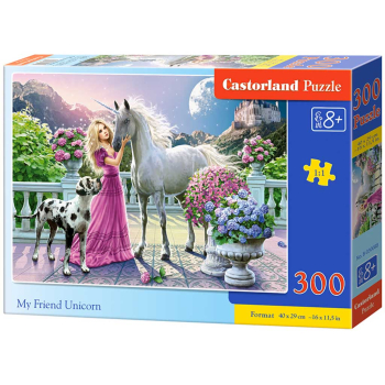 CASTORLAND Puzzle układanka 300 elementów My Friend Unicorn - Mój przyjaciel Jednorożec 8+