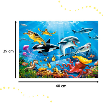 CASTORLAND Puzzle układanka 200 elementów Tropical Underwater World - Tropikalny Podwodny Świat 7+