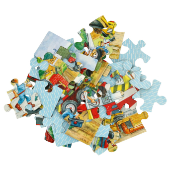 CASTORLAND Puzzle 40 układanka elementów Maxi Construction Site - Plac budowy 4+