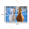 CASTORLAND Puzzle układanka 260 elementów The winter Horses - Zimowe konie 8+