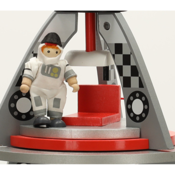 Rakieta drewniana statek kosmiczny domek kosmos astronauta