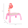 Projektor rzutnik stolik stół do rysowania żyrafa różowa