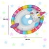 Kółko do pływania dla niemowląt koło pontonik dla dzieci dmuchany z siedziskiem jednorożec max 23kg 3-4lata INTEX 59570