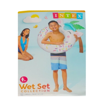 INTEX 59266 Kółko do pływania koło dmuchane ponton plażowy jednorożec max 40kg 76 cm