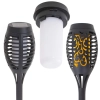 Lampy solarne ogrodowe pochodnie 12LED 4szt.