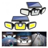Lampa solarna LED potrójna czujnik ruchu i zmierzchu