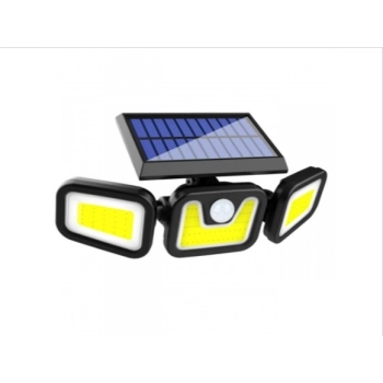 Lampa solarna LED potrójna czujnik ruchu i zmierzchu