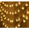 Lampki LED łańcuch kulki ślub wesele 10m 100LED ciepły biały
