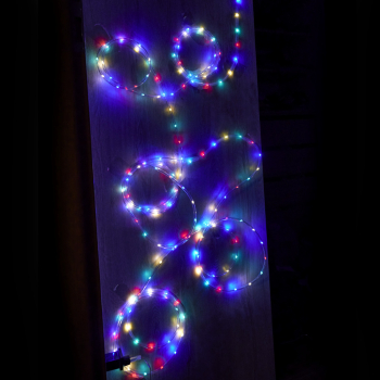 Lampki LED łańcuch sznur wąż ślub wesele 10m 100LED multikolor 8 trybów świecenia