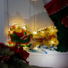 Lampki LED wisząca ozdoba dekoracja świąteczna sanie mikołaja