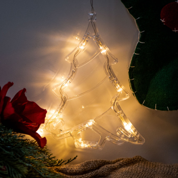 Lampki LED wisząca ozdoba dekoracja świąteczna choinka 10 LED