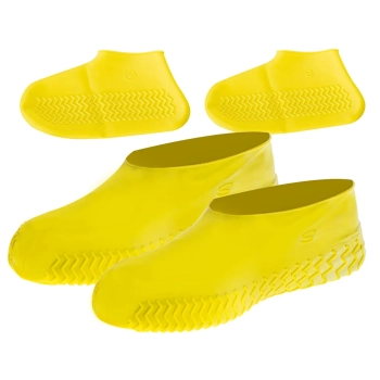 Ochraniacze na buty wodoodporne kalosze S żółte roz. 26-34