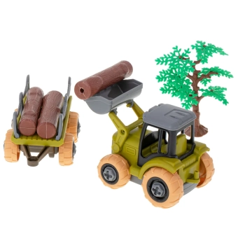 Gospodarstwo rolne farma traktor maszyny rolnicze zwierzęta zagroda konie + śrubokręt