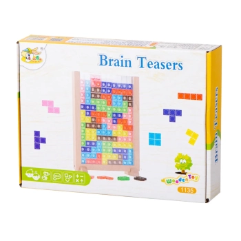 Gra logiczna układanka tetris stojący