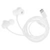 L-BRNO Słuchawki douszne przewodowe z mikrofonem typu c EP42 USB 120cm białe
