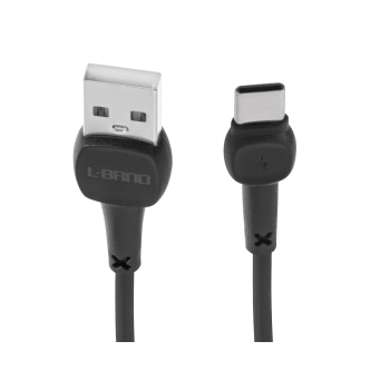 L-BRNO Kabel USB - USB typ-C szybkie ładowanie NB132 czarny