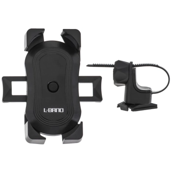 Uchwyt rowerowy motocyklowy na telefon czarny stabilny