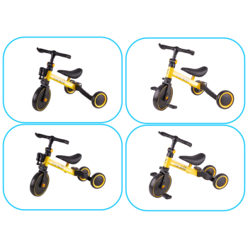 Rowerek Trike Fix Mini biegowy trójkołowy 3w1 z pedałami żółty