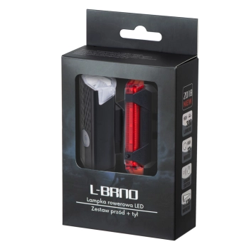 Lampka rowerowa LED RALLEX zestaw tył-przód na rower kierownicę USB