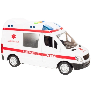 Karetka ambulans z dźwiękiem napędem 1:16