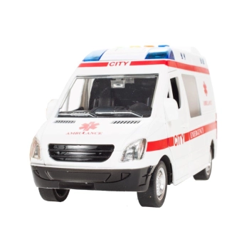 Karetka ambulans z dźwiękiem napędem 1:16