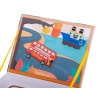 Książeczka magnetyczna układanka puzzle z magnesem środki transportu