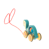 Żółwik zabawka dla dzieci do ciągania na sznurku mobilna grzechotka