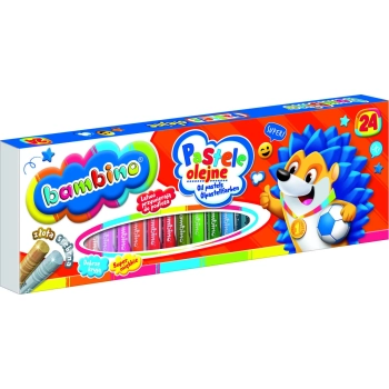 Pastele olejne kredki pastelowe Bambino 24 kolory