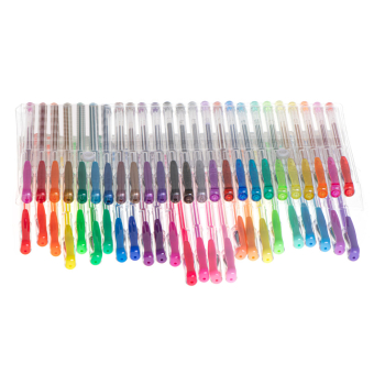 Długopisy żelowe kolorowe brokatowe zestaw 50szt.