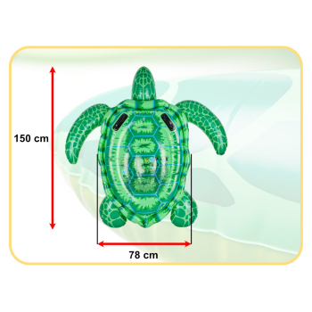 INTEX Materac dmuchany do pływania ponton żółw 150cm 3+