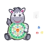 Tarcza Dart z rzutkami piłkami na rzep zebra