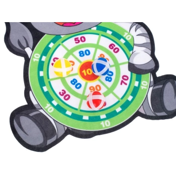 Tarcza Dart z rzutkami piłkami na rzep zebra
