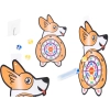 Tarcza Dart z rzutkami piłkami na rzep corgi