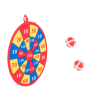 Gra na rzepy dart bezpieczne rzutki lotki tarcza 22cm