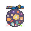 Dart gra zręcznościowa tarcza rzutki na rzepy bezpieczne lotki tarcza kosmos planety 36cm